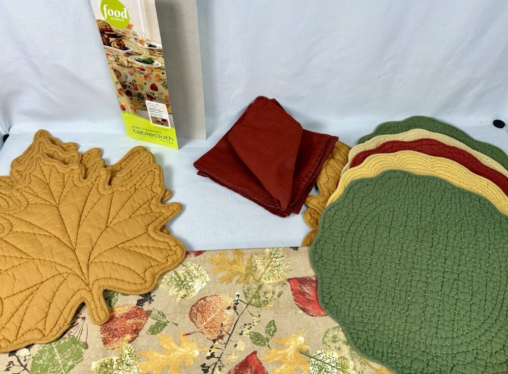 Curated Food Network Autumn Harvest Table Linens Collection